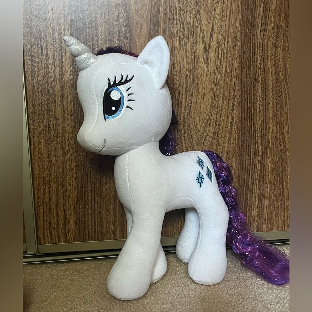 authentic 2016 16in ty large sparkle rarity plush - my little pony